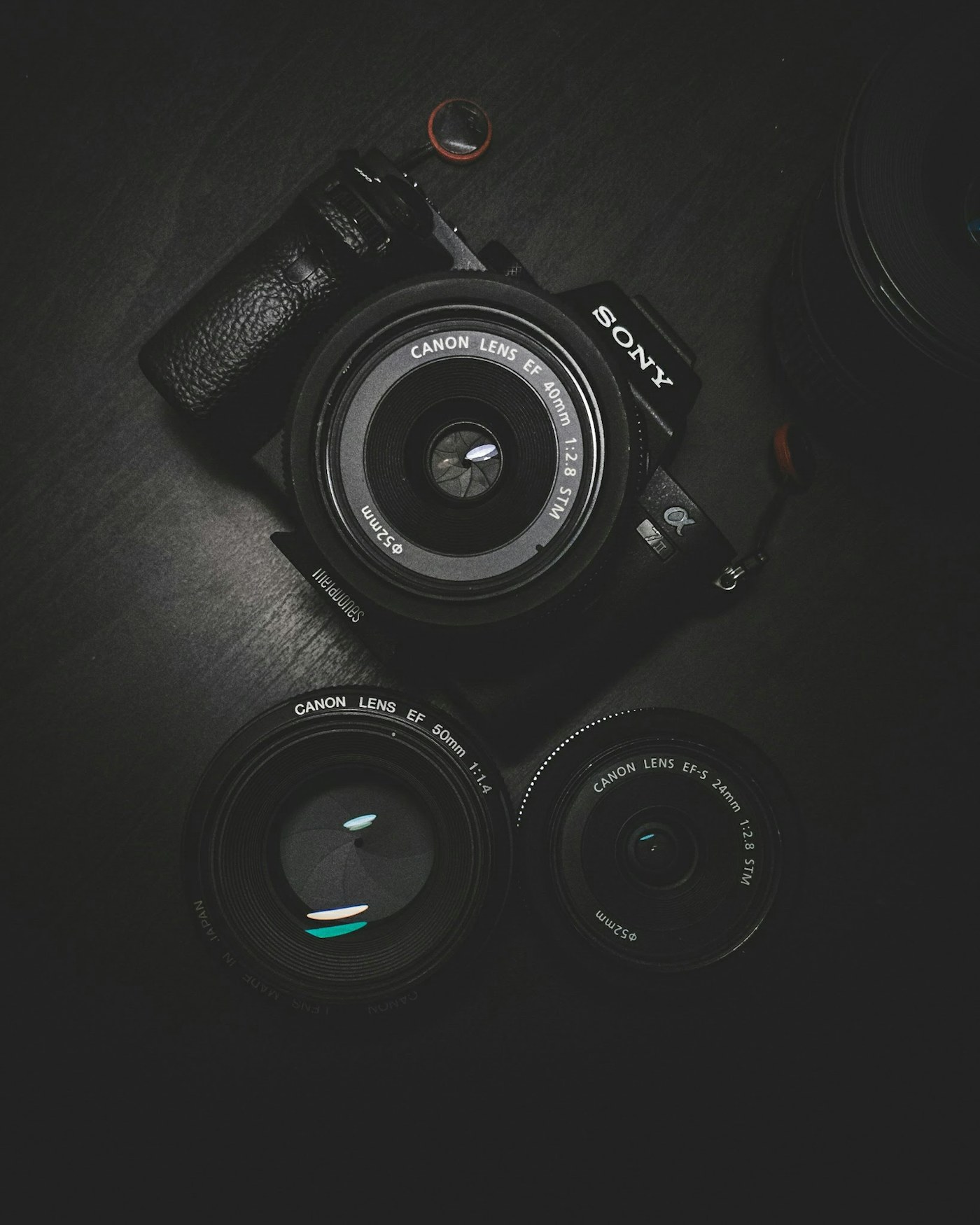 Profesyonel kamera ve fotoğraf çekim ekipmanı